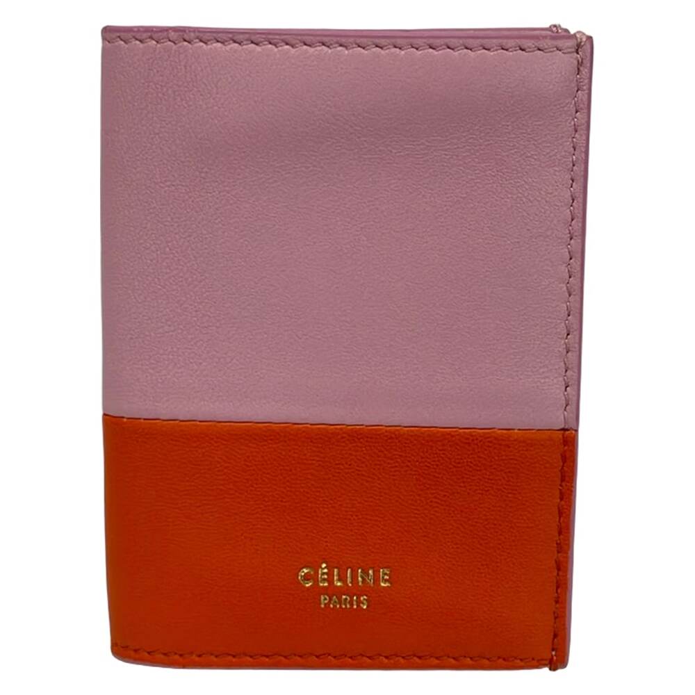 Celine Card Case Pink Orange
